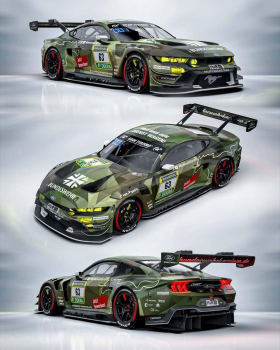 Decal Ford Mustang GT3 evo team HRT - Nürburgring 2026 Press #16 FFSFD1096v01